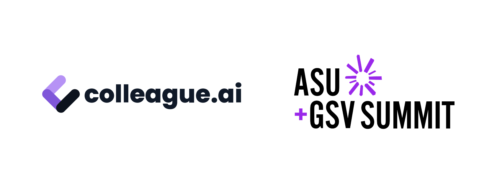 Colleague AI and ASU+GSV logos