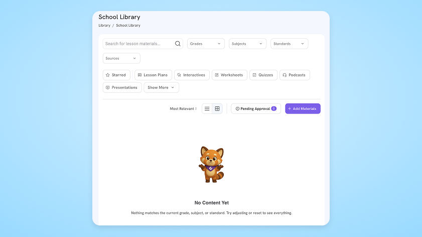School Library workflow